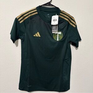 Adidas Portland Timbers Home Jersey women’s Sz Small Green Tillamook MLS